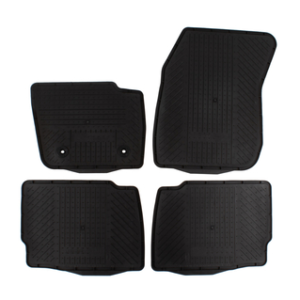 Tepih, gumijasti spredaj in zadaj, črne barve